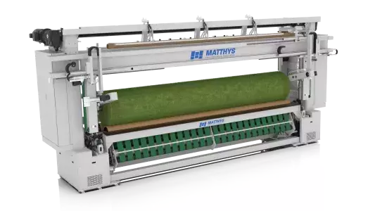 Automatic grass winder for backcoating line